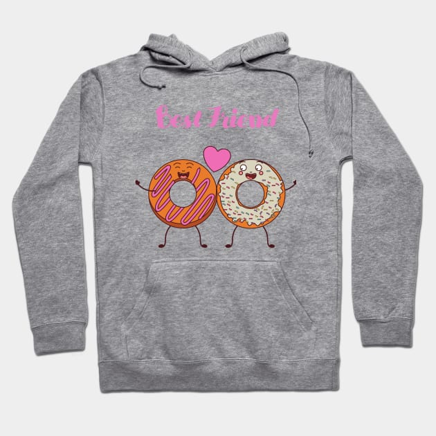 Best friend Dounts Hoodie by Hadjer Design